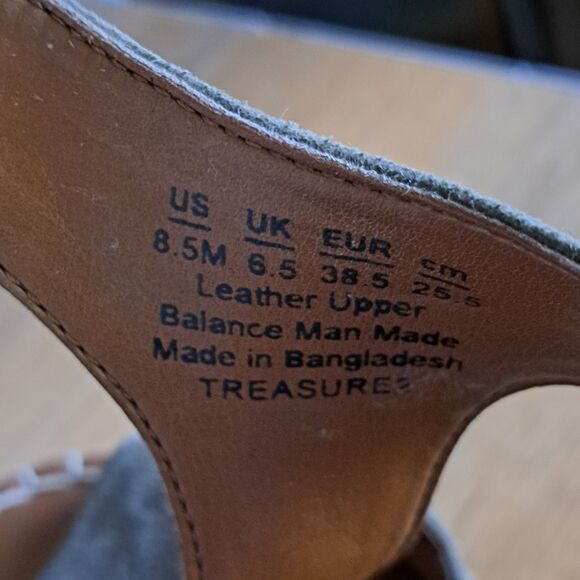 Franco Sarto Women’s 8.5 38.5 Olive Suede Espadrille Wedge Sandals Summer - Picture 8 of 9